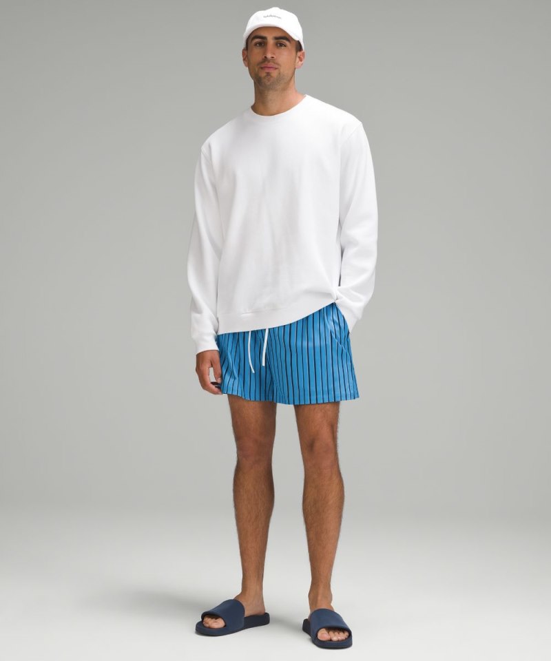 Lululemon Pool Short 5" *Lined Studio Stripe Kayak Blue Multi Online Outlet Sale