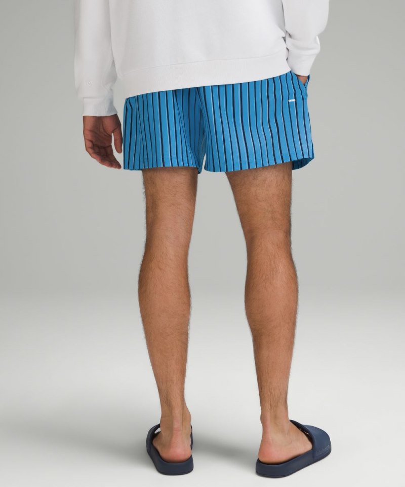 Lululemon Pool Short 5" *Lined Studio Stripe Kayak Blue Multi Online Outlet Sale