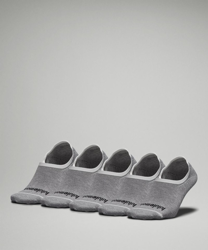 Lululemon Men's Daily Stride Comfort No-Show Socks *5 Pack Heather Grey Online Outlet Sale