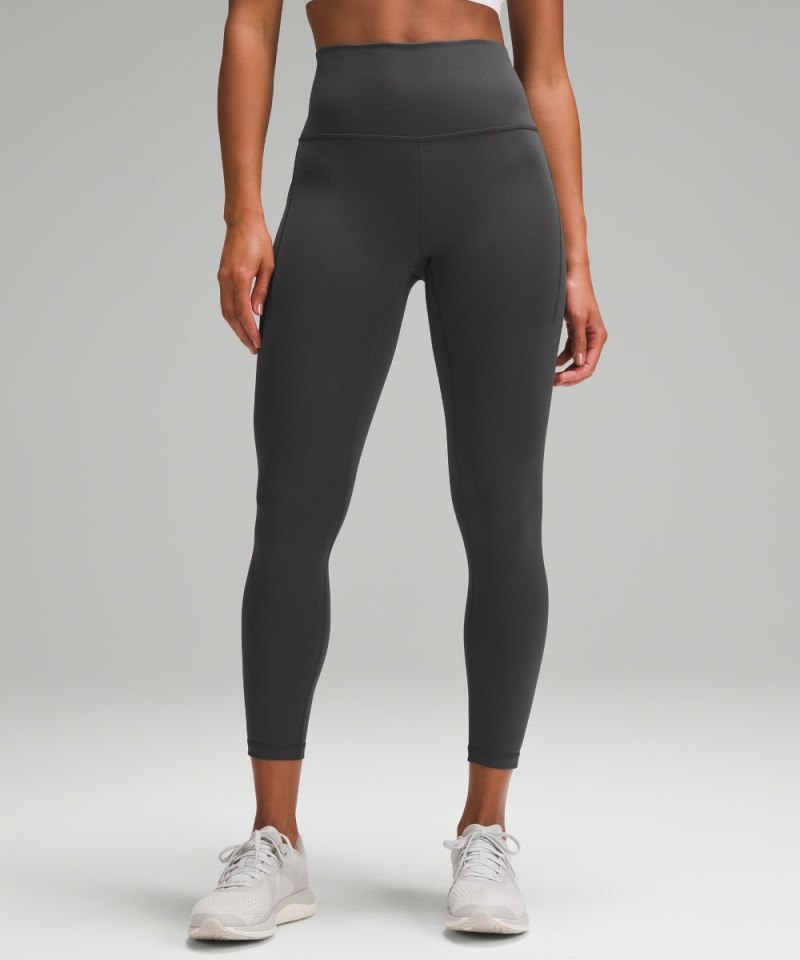 Lululemon Wunder Train High-Rise Tight with Pockets 25" Graphite Grey Online Outlet Sale