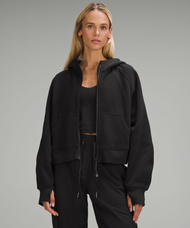 Lululemon Scuba Oversized Full-Zip Hoodie Black Online Outlet Sale
