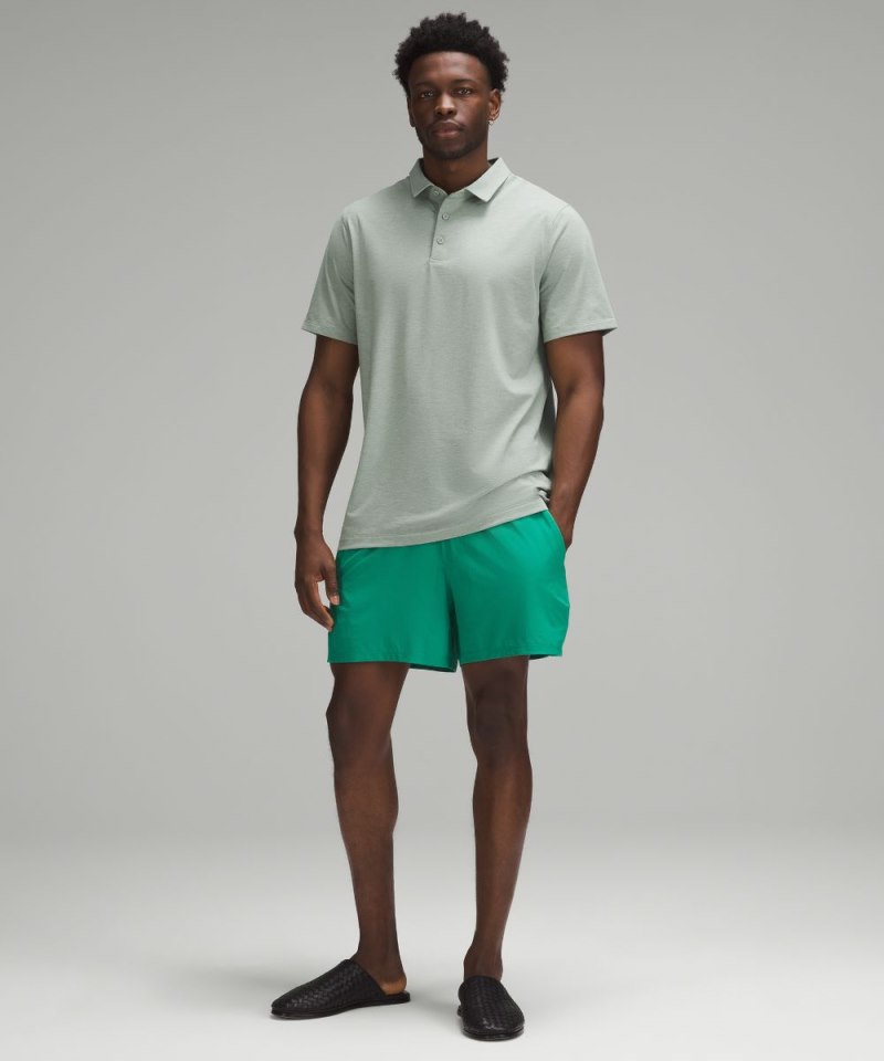 Lululemon Evolution Short-Sleeve Polo Shirt Heathered Palm Court Online Outlet Sale