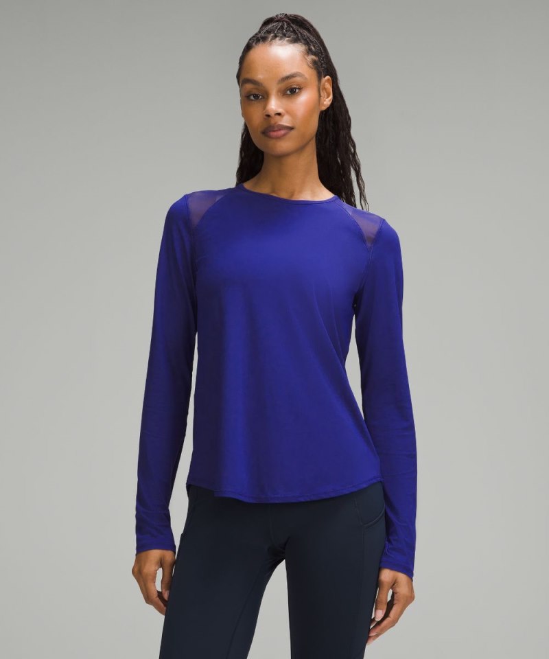 Lululemon Sculpt Long-Sleeve Shirt Larkspur Online Outlet Sale