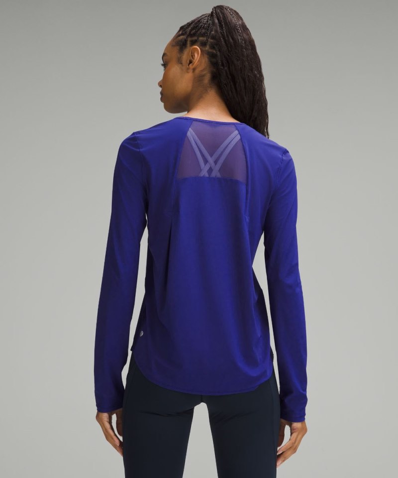 Lululemon Sculpt Long-Sleeve Shirt Larkspur Online Outlet Sale