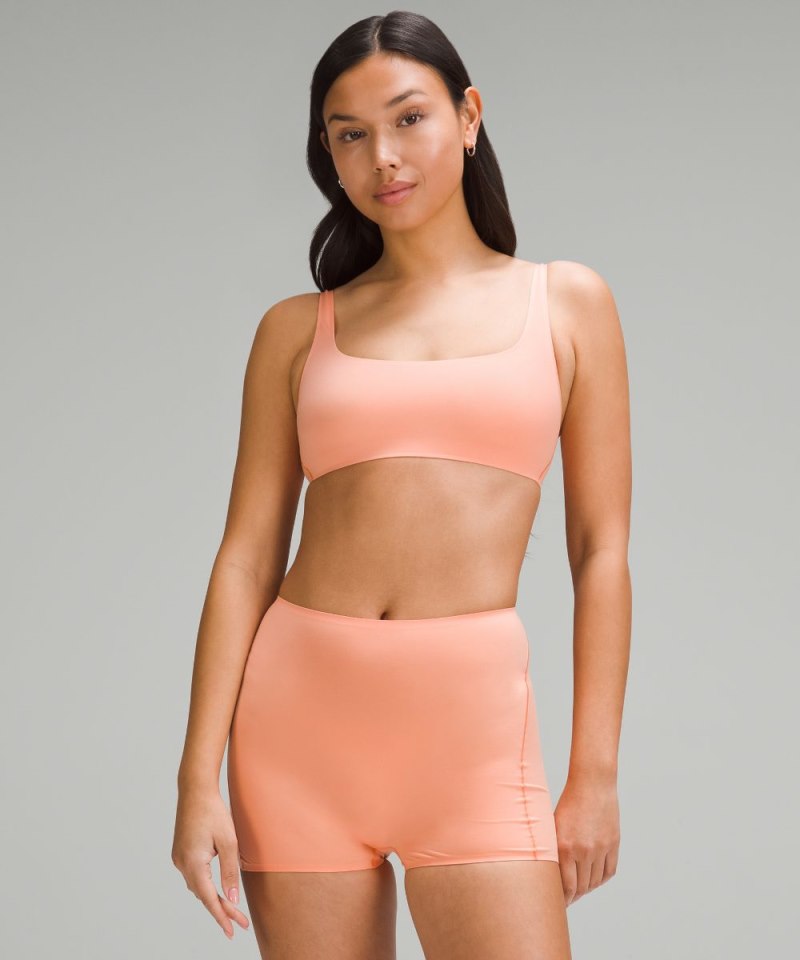 Lululemon Wundermost Ultra-Soft Nulu Scoop-Neck Bralette A–D Cups Coral Kiss Online Outlet Sale