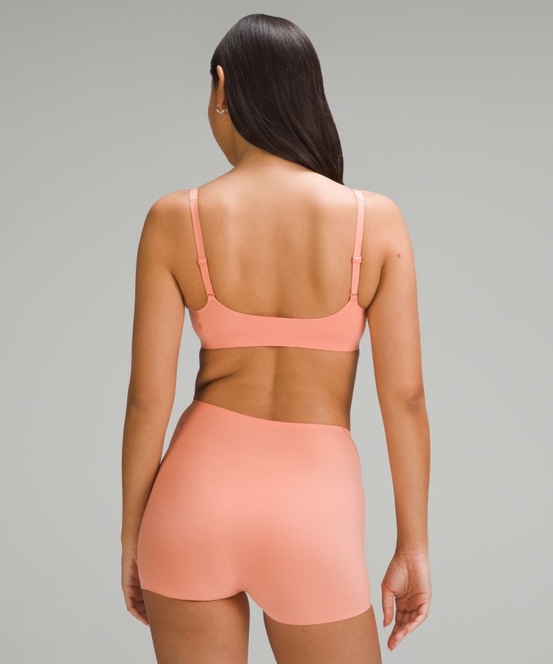 Lululemon Wundermost Ultra-Soft Nulu Scoop-Neck Bralette A–D Cups Coral Kiss Online Outlet Sale