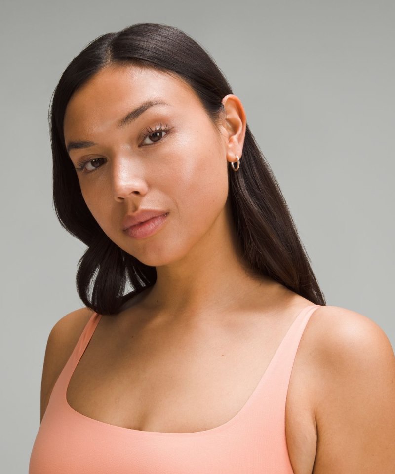Lululemon Wundermost Ultra-Soft Nulu Scoop-Neck Bralette A–D Cups Coral Kiss Online Outlet Sale