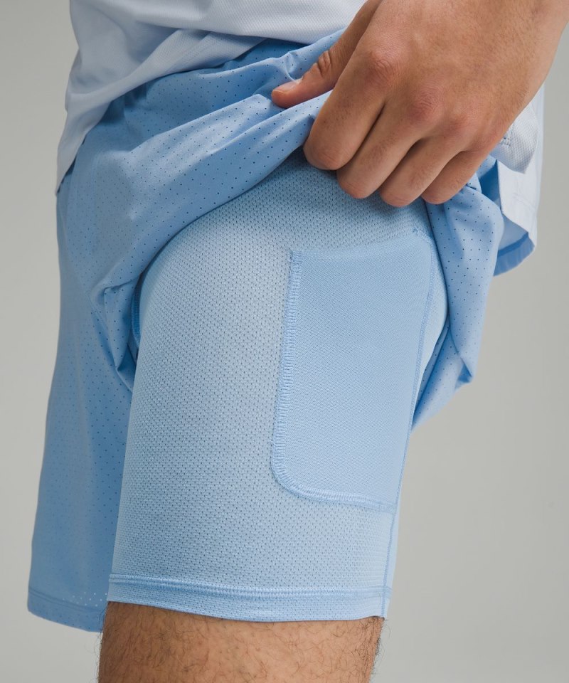 Lululemon Vented Tennis Short 6" Classic Fit Sinatra Blue Online Outlet Sale