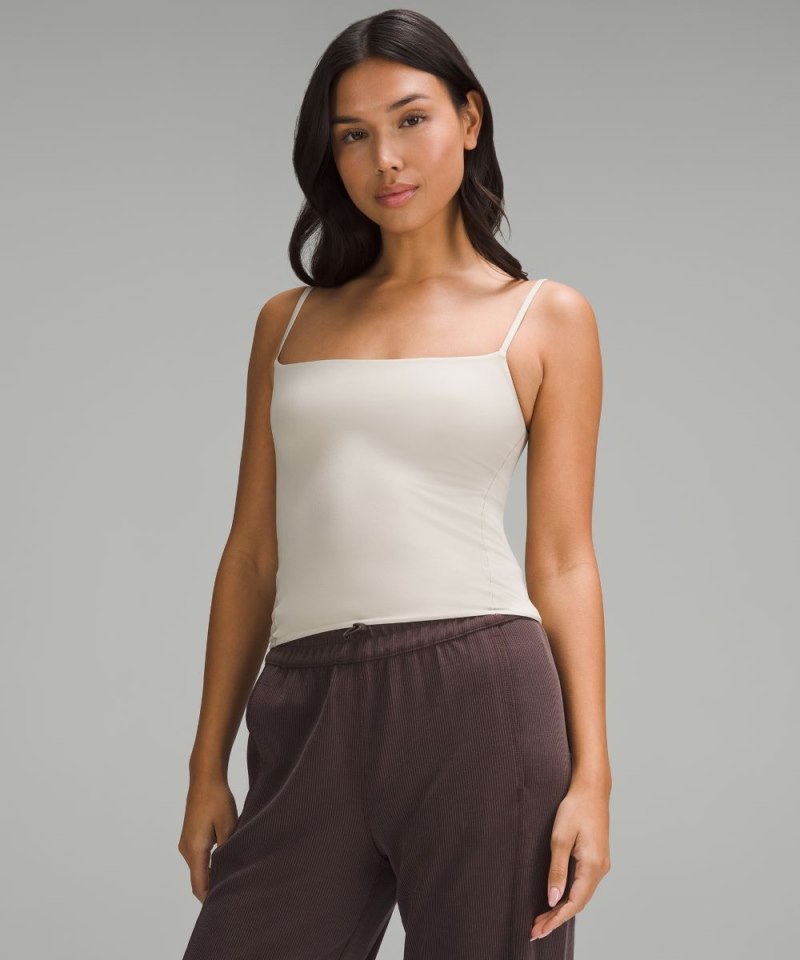 Lululemon Wundermost Ultra-Soft Nulu Spaghetti-Strap Cami Tank Top Mojave Tan Online Outlet Sale