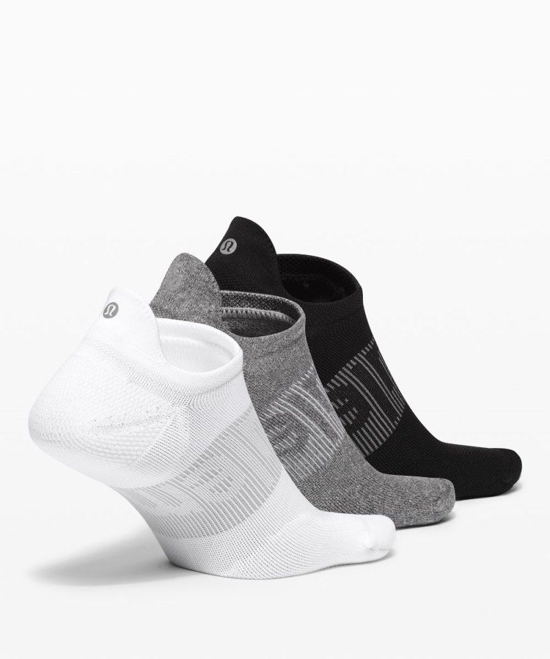 Lululemon Men's Power Stride Tab Socks *3 Pack White / Heather Grey / Black Online Outlet Sale