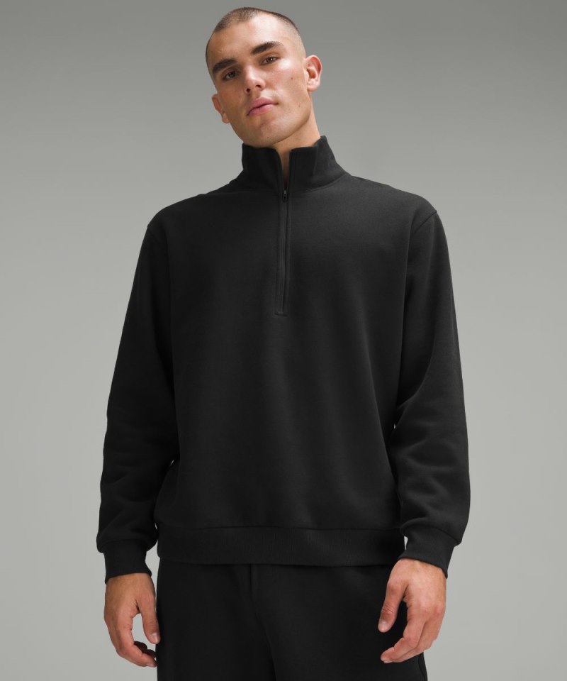 Lululemon Steady State Half Zip Black Online Outlet Sale