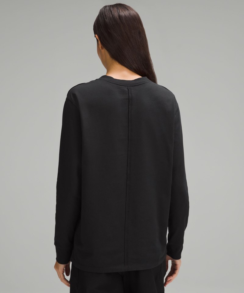 Lululemon All Yours Heavyweight Long-Sleeve Shirt Black Online Outlet Sale