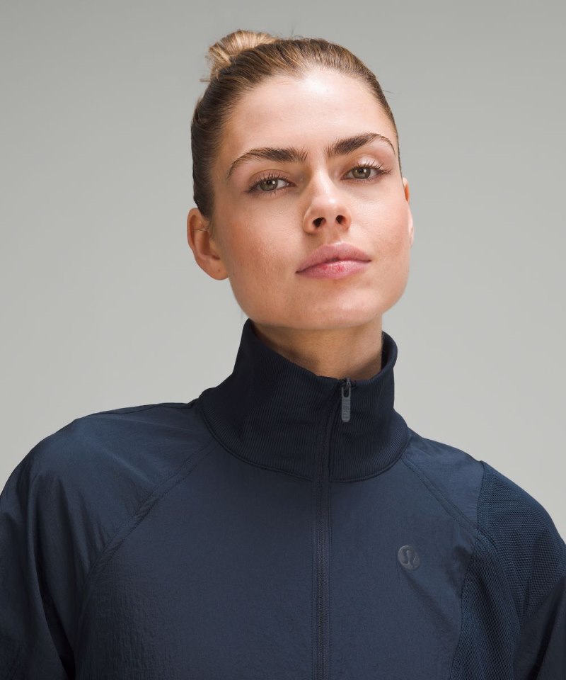 Lululemon Lightweight Tennis Full-Zip Track Jacket True Navy Online Outlet Sale