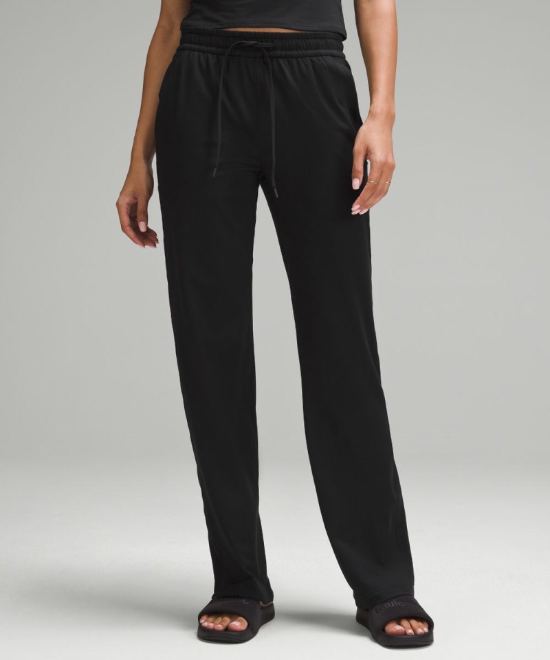 Lululemon Soft Jersey Straight-Leg Mid-Rise Pant *Regular Black Online Outlet Sale