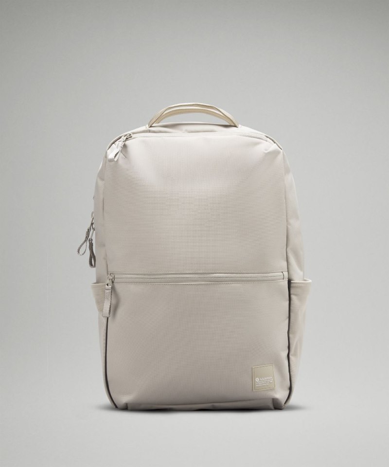 Lululemon Double-Zip Backpack 22L Raw Linen / Grey Eucalyptus Online Outlet Sale