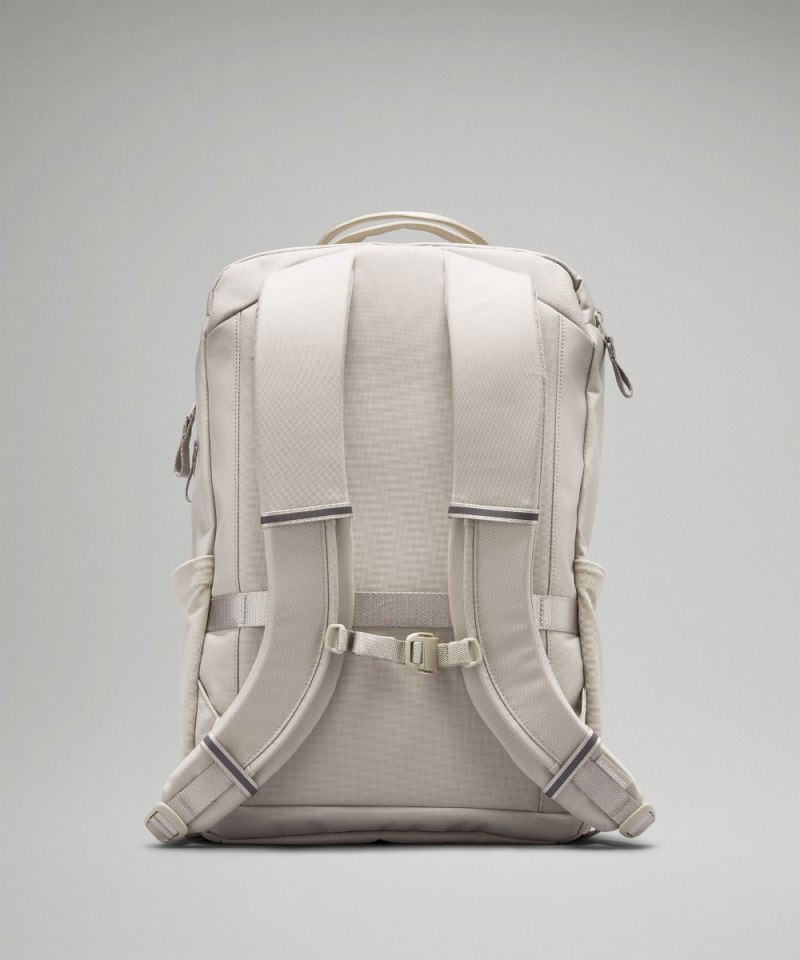 Lululemon Double-Zip Backpack 22L Raw Linen / Grey Eucalyptus Online Outlet Sale