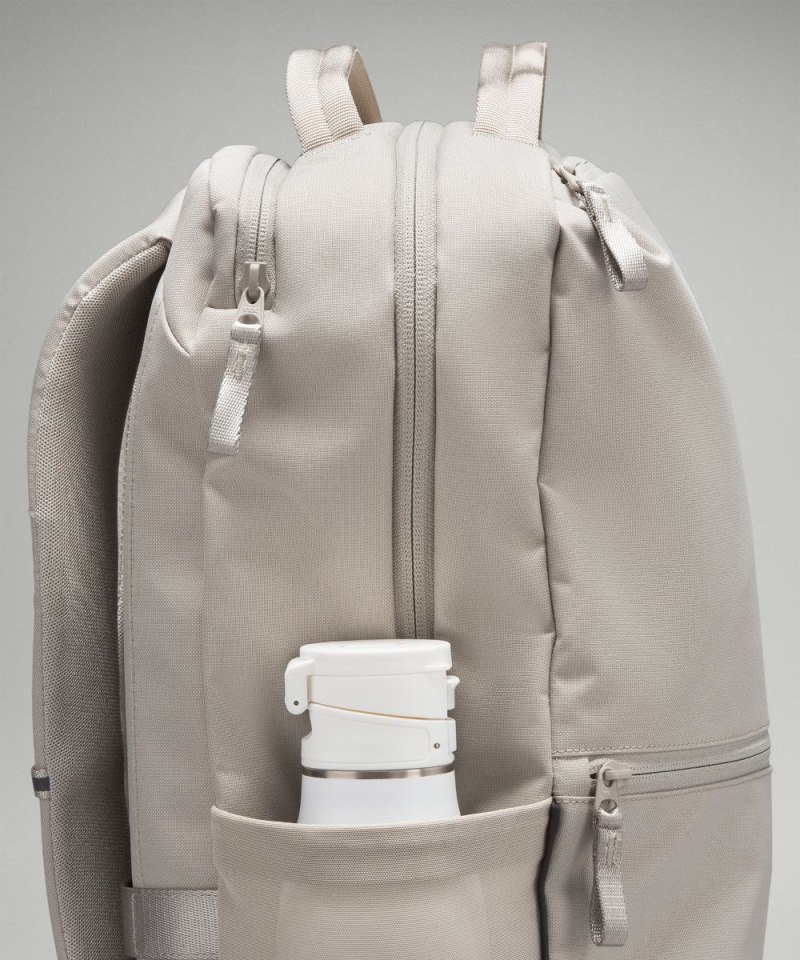 Lululemon Double-Zip Backpack 22L Raw Linen / Grey Eucalyptus Online Outlet Sale