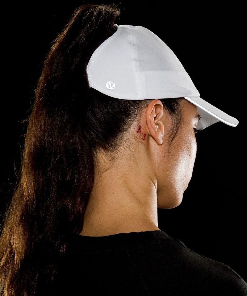 Lululemon Women's Fast and Free Ponytail Running Hat White Online Outlet Sale