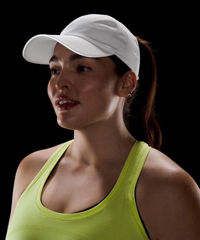 Lululemon Women's Fast and Free Ponytail Running Hat White Online Outlet Sale