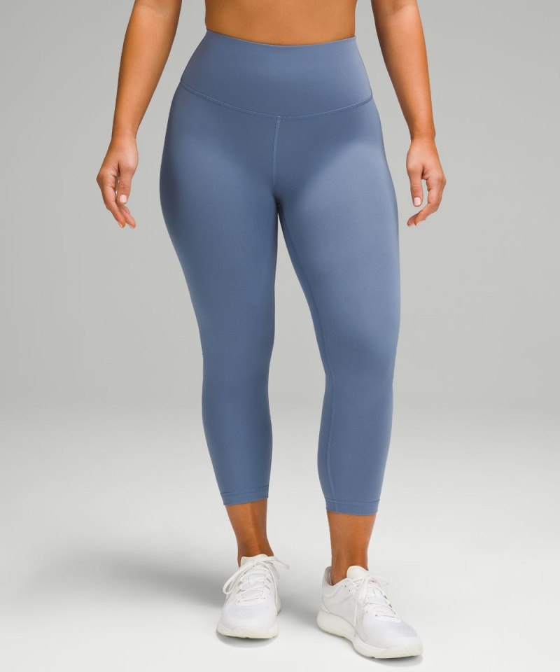 Lululemon Wunder Train Contour Fit High-Rise Crop 23" Oasis Blue Online Outlet Sale