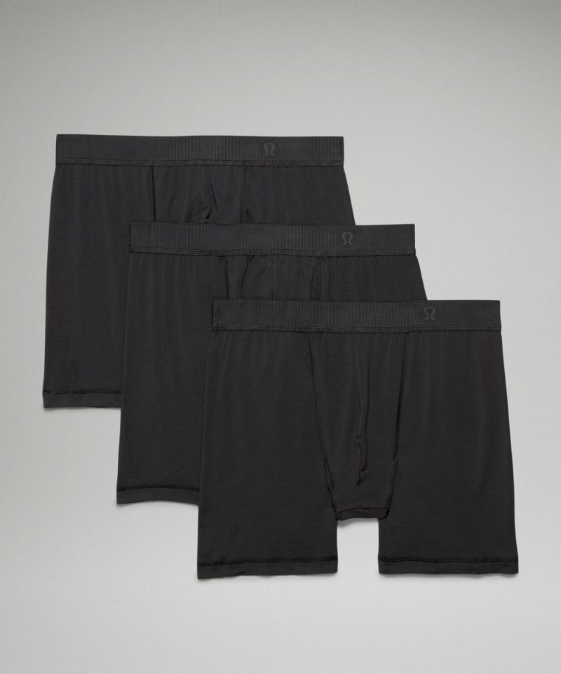 Lululemon Always In Motion Mesh Boxer 5" *3 Pack Black / Black / Black Online Outlet Sale