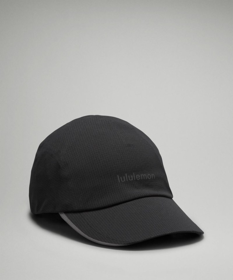 Lululemon Fast and Free Running Hat *WovenAir Wordmark Black Online Outlet Sale