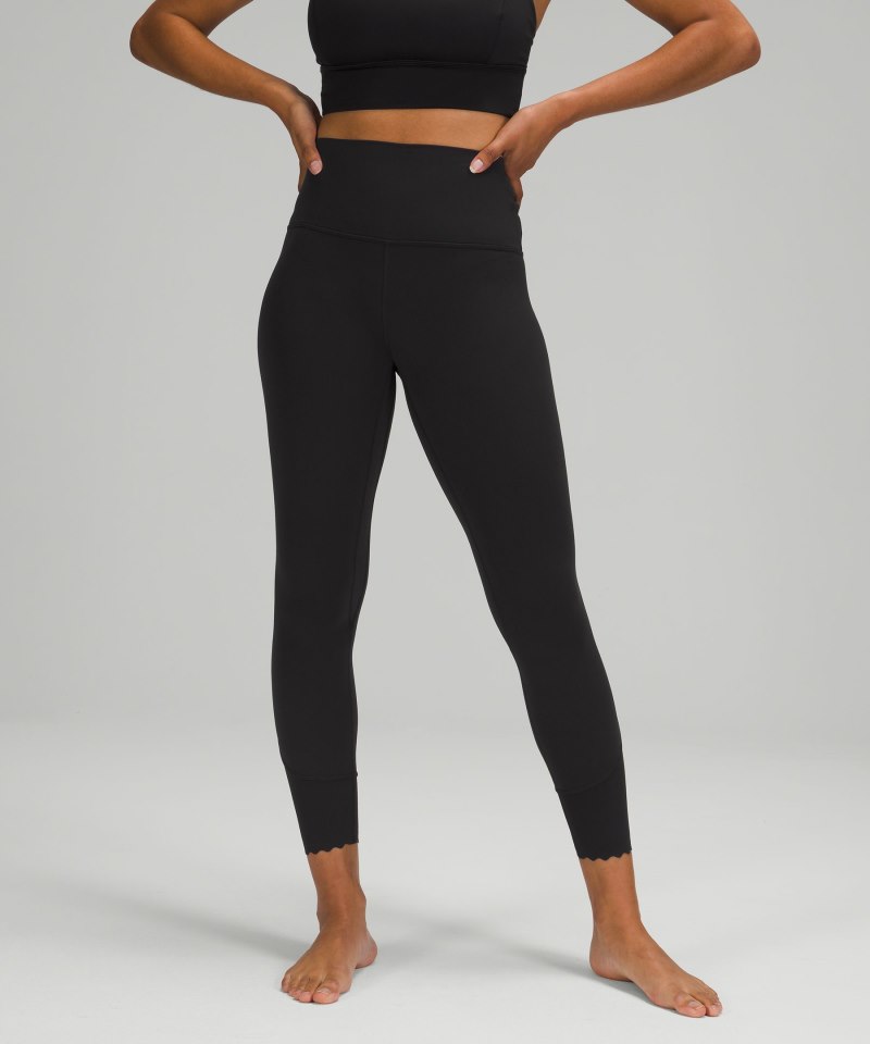 Lululemon lululemon Align™ Scalloped Hem High-Rise Pant 25" Black Online Outlet Sale