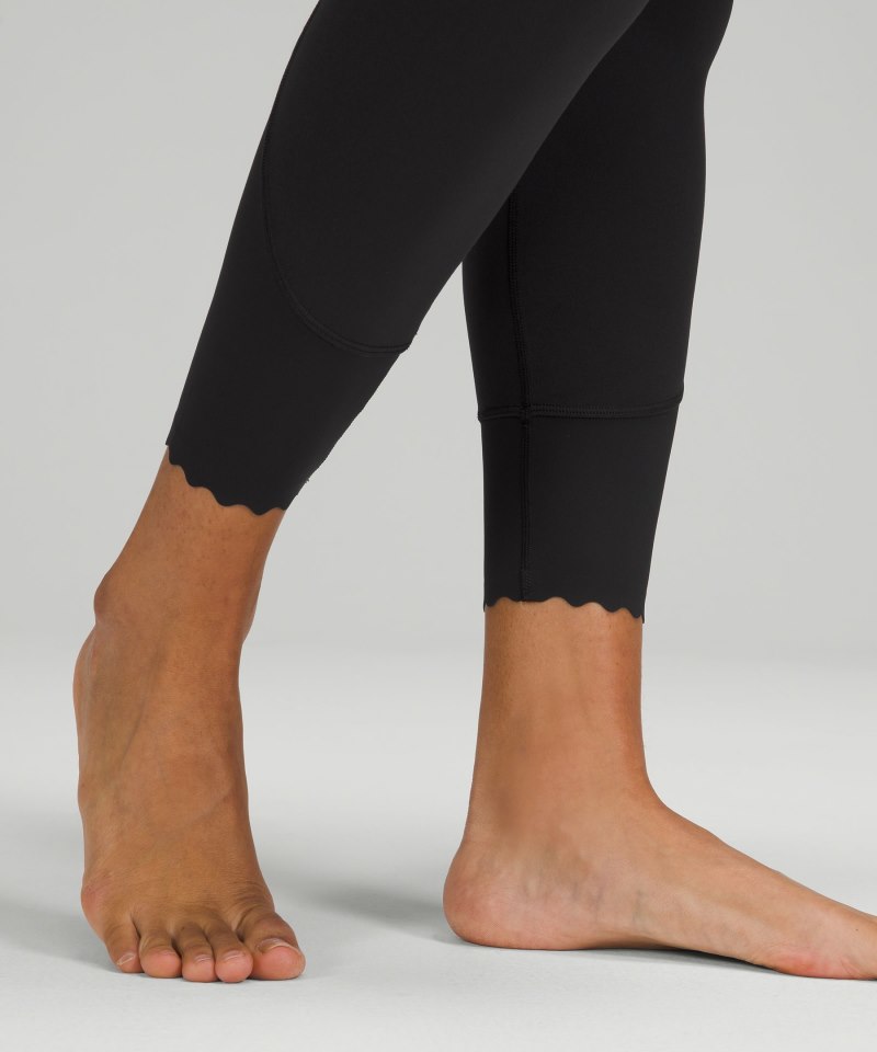 Lululemon lululemon Align™ Scalloped Hem High-Rise Pant 25" Black Online Outlet Sale