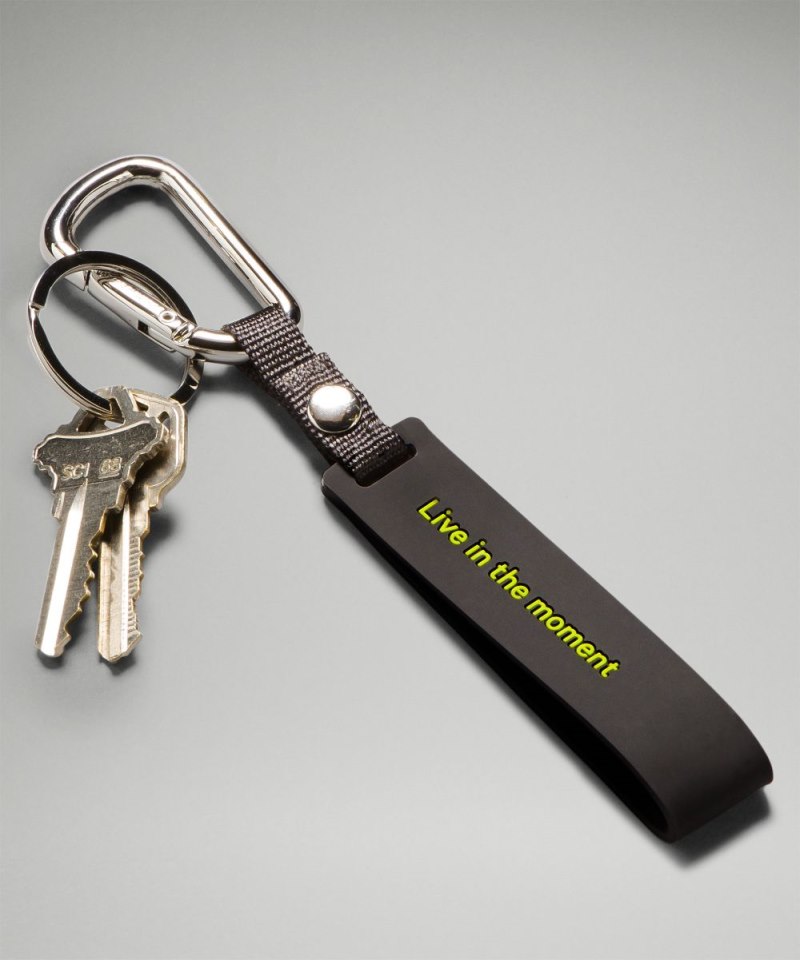Lululemon Silicone Keychain Traverse Grey / Lichen Lime Online Outlet Sale
