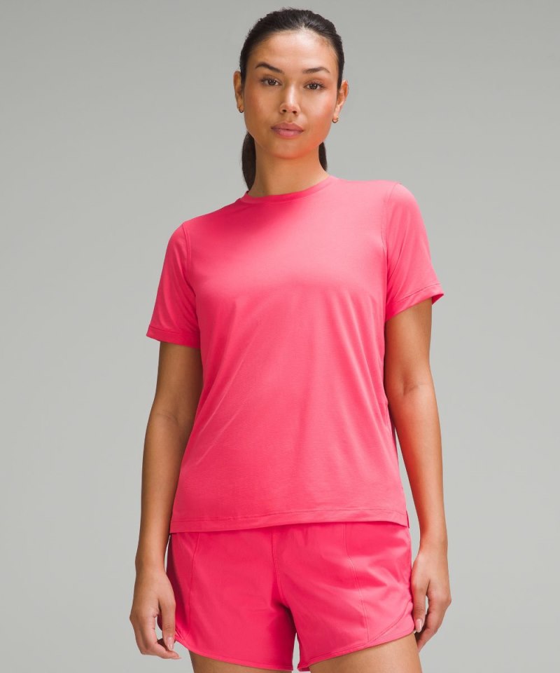 Lululemon Ultralight Hip-Length T-Shirt Glaze Pink Online Outlet Sale