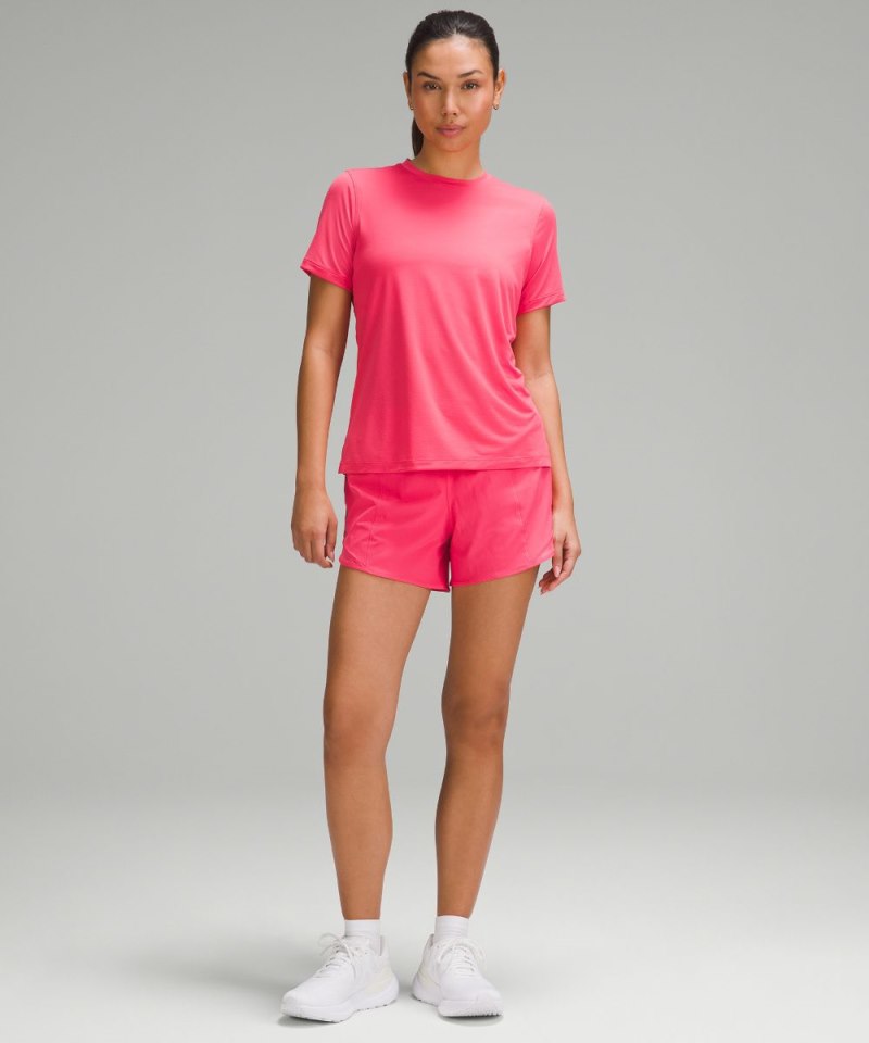 Lululemon Ultralight Hip-Length T-Shirt Glaze Pink Online Outlet Sale