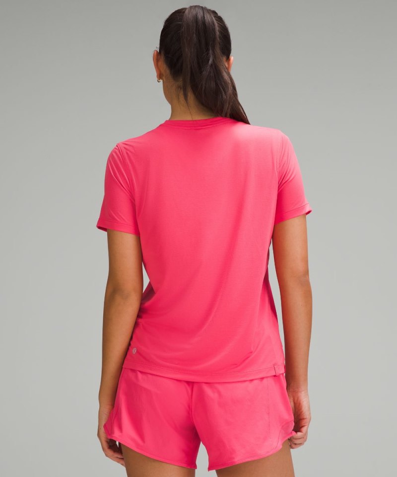 Lululemon Ultralight Hip-Length T-Shirt Glaze Pink Online Outlet Sale
