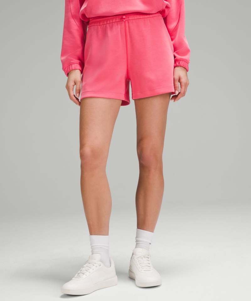 Lululemon Softstreme High-Rise Short 4" Glaze Pink Online Outlet Sale