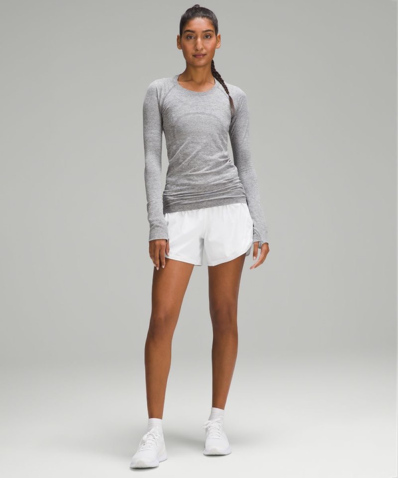 Lululemon Track That Mid-Rise Lined Short 5" White Online Outlet Sale