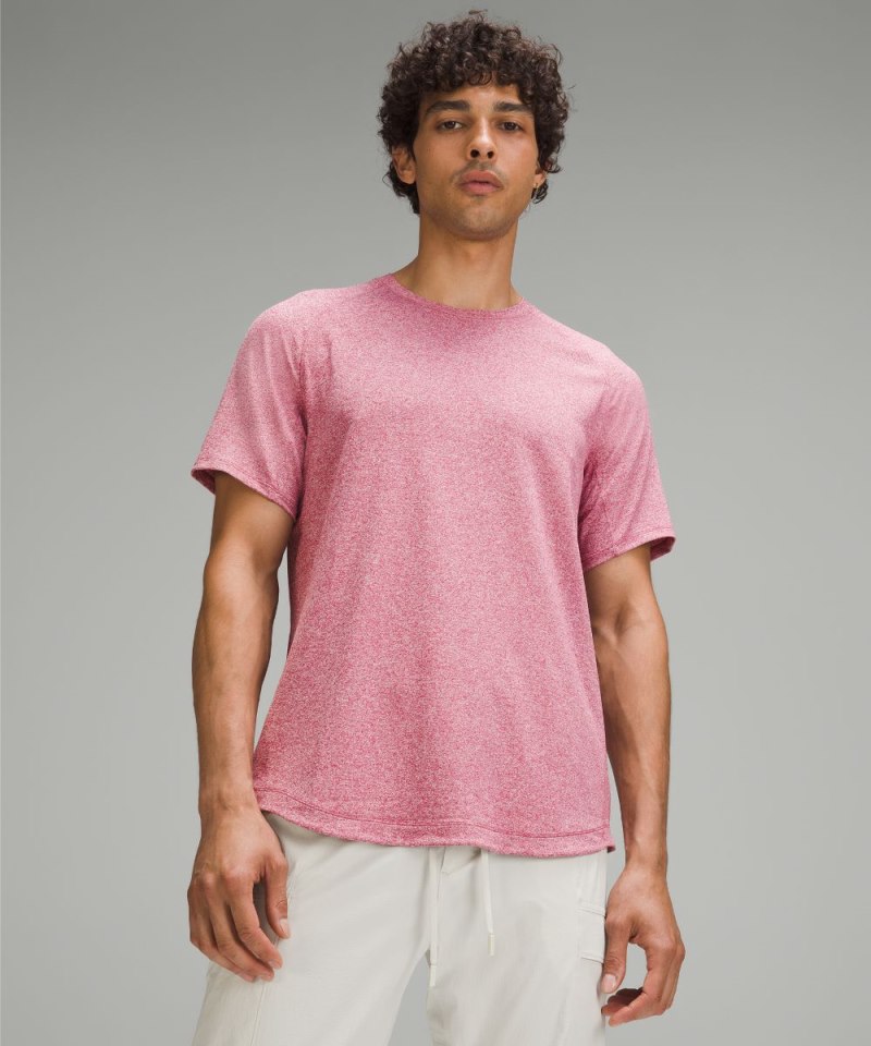 Lululemon License to Train Short-Sleeve Shirt Heathered Washed Mauve Online Outlet Sale