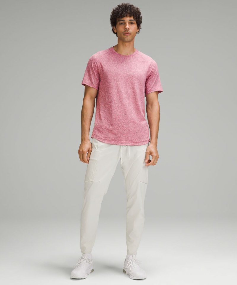 Lululemon License to Train Short-Sleeve Shirt Heathered Washed Mauve Online Outlet Sale