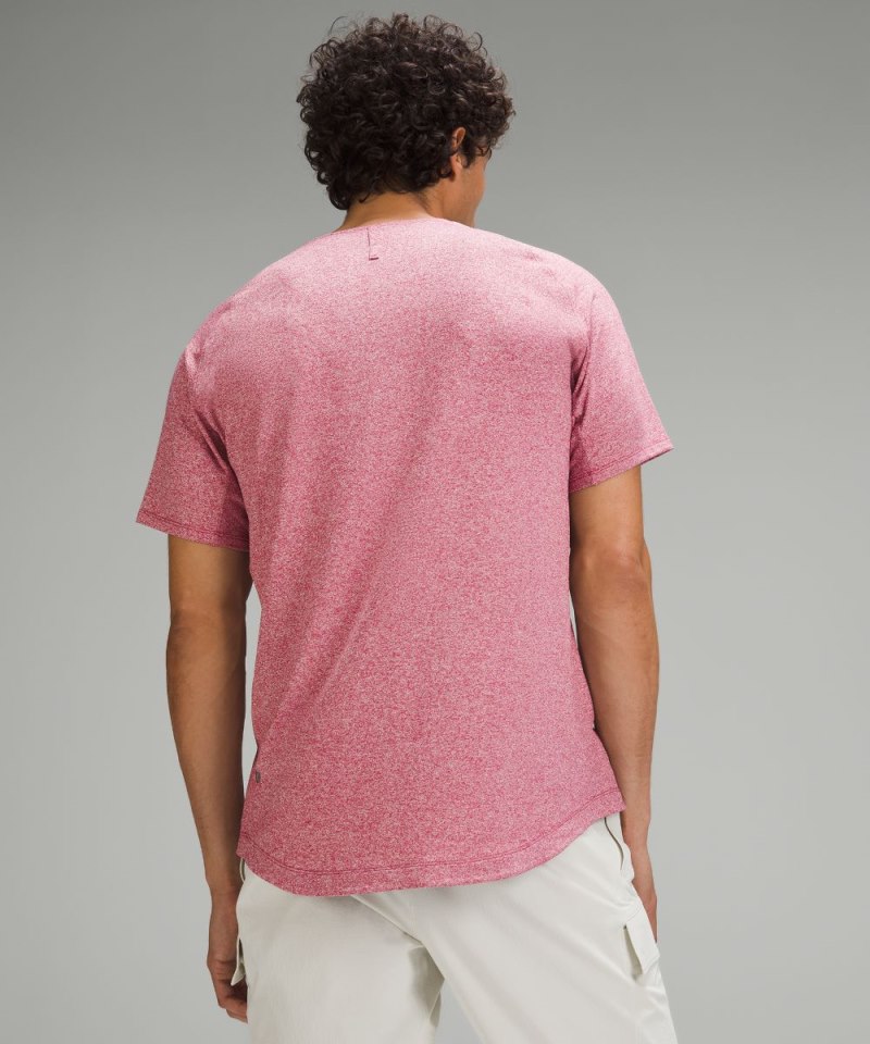 Lululemon License to Train Short-Sleeve Shirt Heathered Washed Mauve Online Outlet Sale