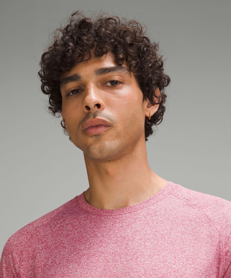 Lululemon License to Train Short-Sleeve Shirt Heathered Washed Mauve Online Outlet Sale
