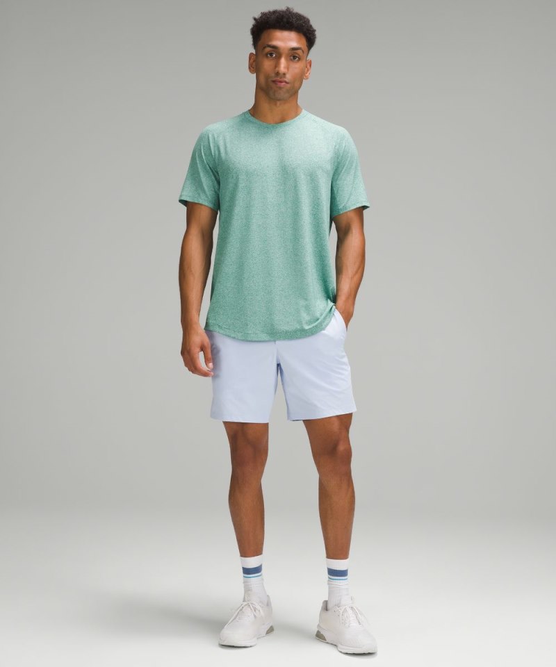 Lululemon License to Train Short-Sleeve Shirt Heathered Cascadia Green Online Outlet Sale