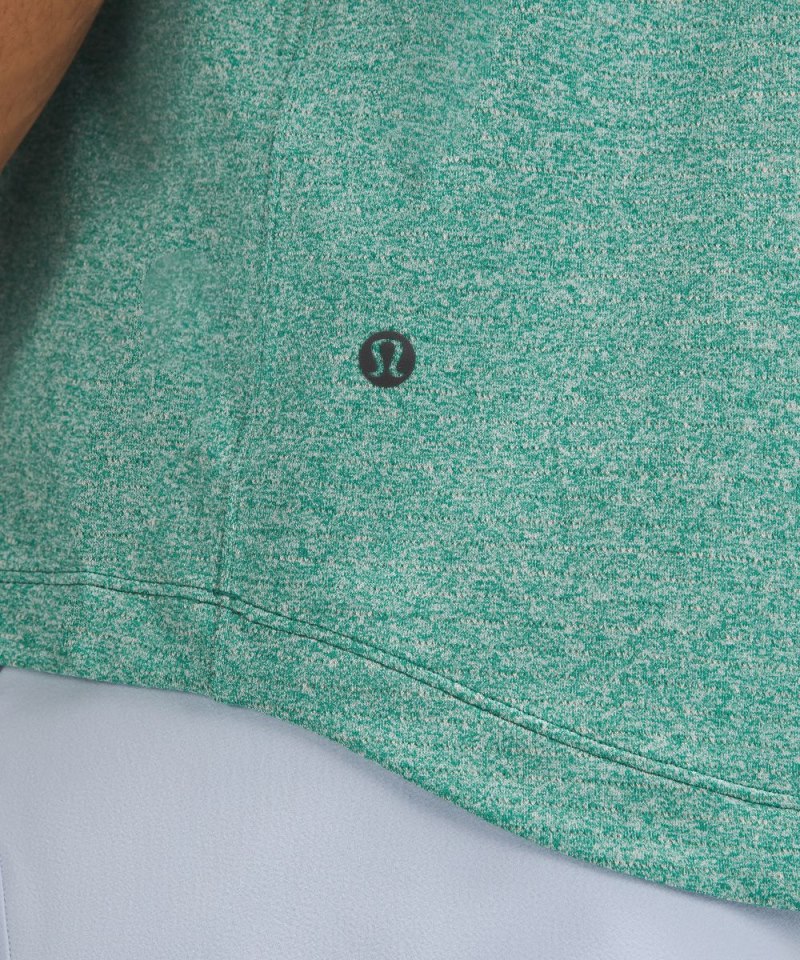 Lululemon License to Train Short-Sleeve Shirt Heathered Cascadia Green Online Outlet Sale
