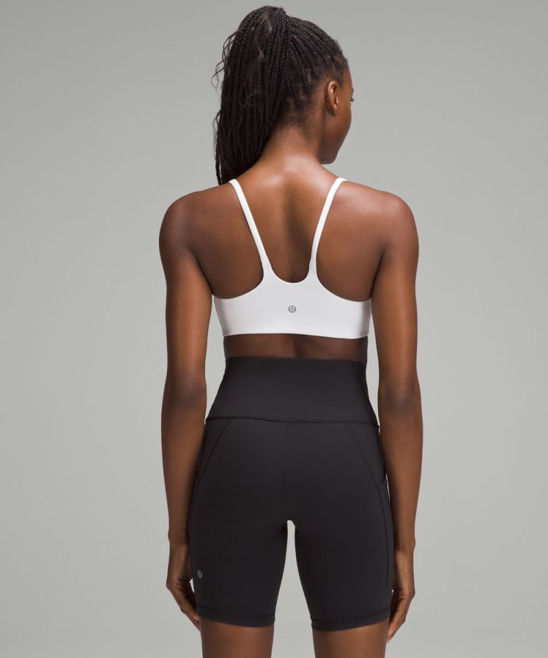 Lululemon Wunder Train Strappy Racer Bra *Light Support, C / D Cup White Online Outlet Sale