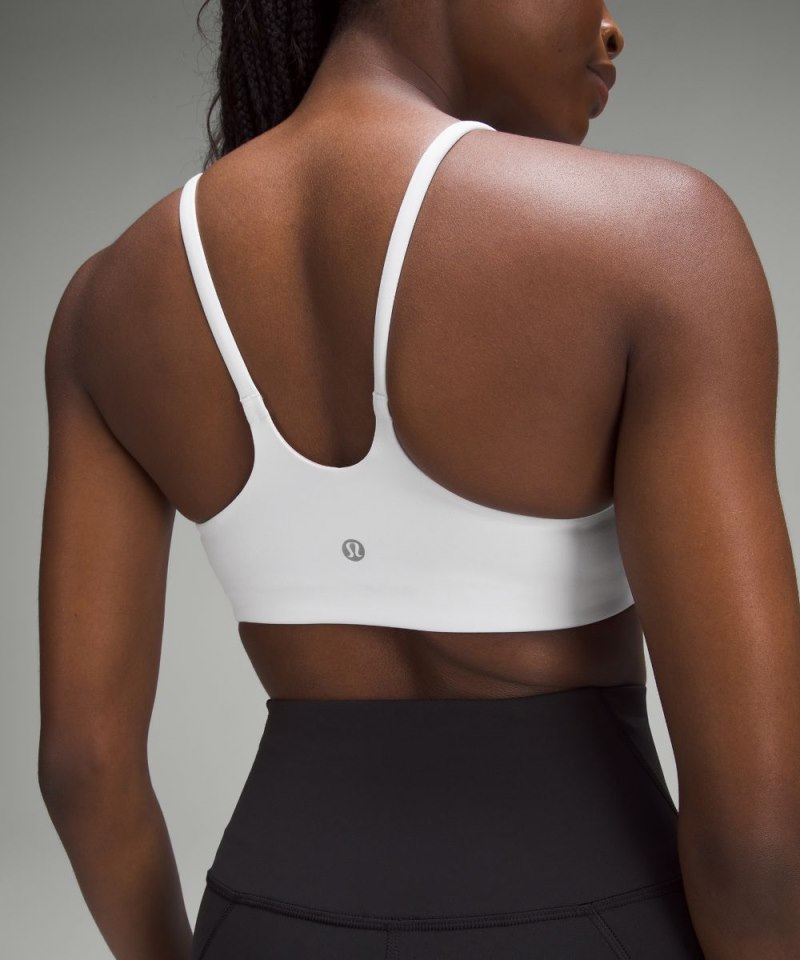 Lululemon Wunder Train Strappy Racer Bra *Light Support, C / D Cup White Online Outlet Sale