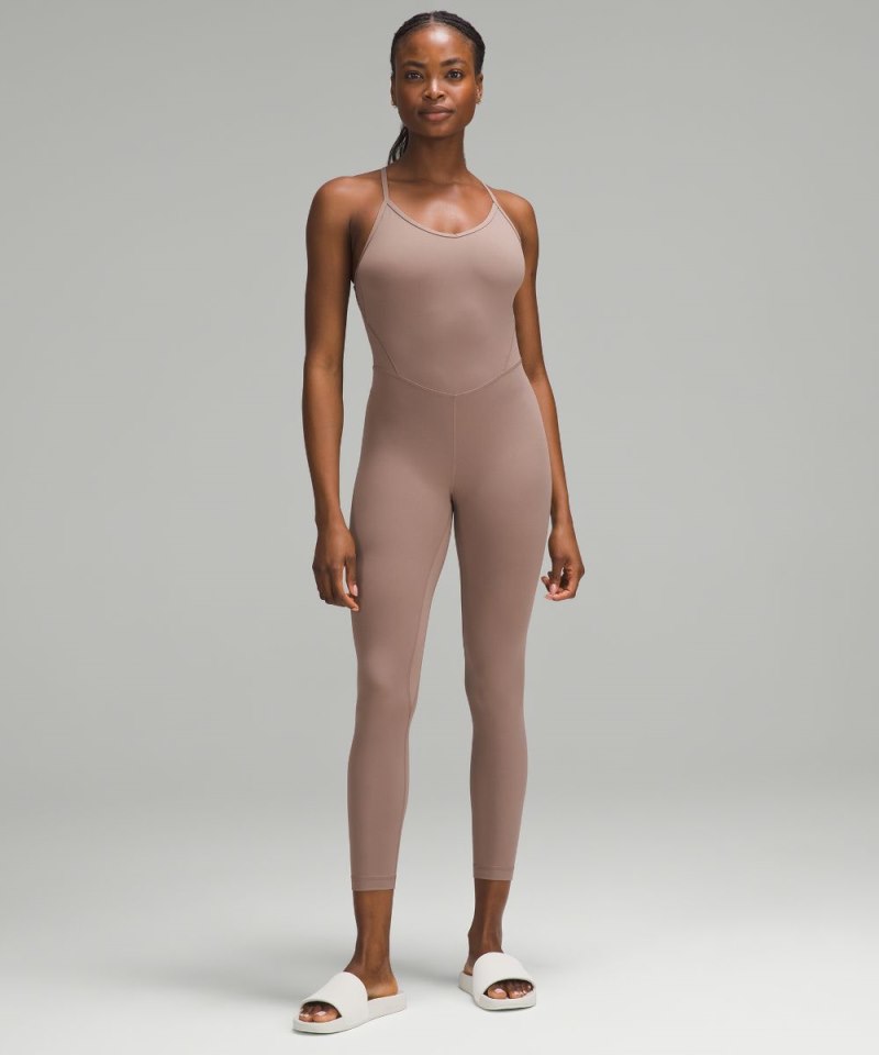 Lululemon lululemon Align™ Cross-Back Bodysuit 25" Taupetastic Online Outlet Sale