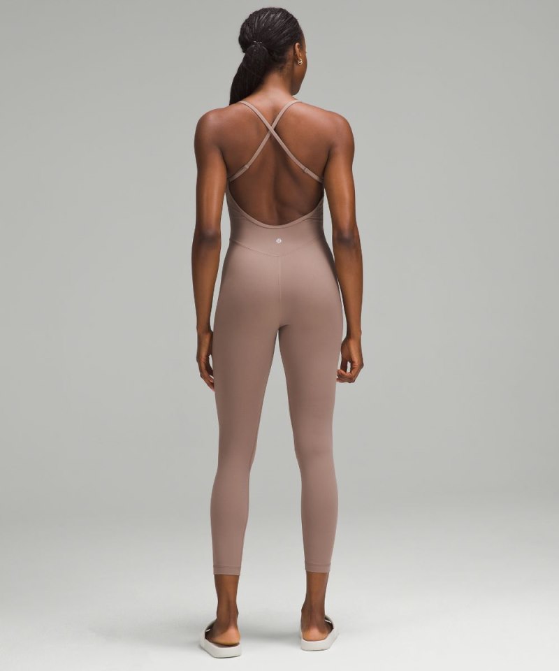 Lululemon lululemon Align™ Cross-Back Bodysuit 25" Taupetastic Online Outlet Sale