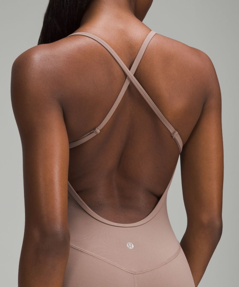 Lululemon lululemon Align™ Cross-Back Bodysuit 25" Taupetastic Online Outlet Sale