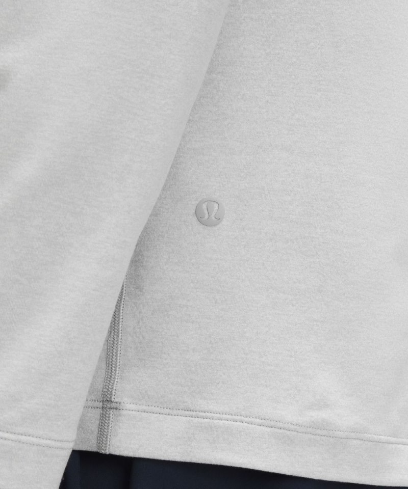 Lululemon Soft Jersey Long-Sleeve Shirt Heathered Vapor / Heathered Silver Drop Online Outlet Sale