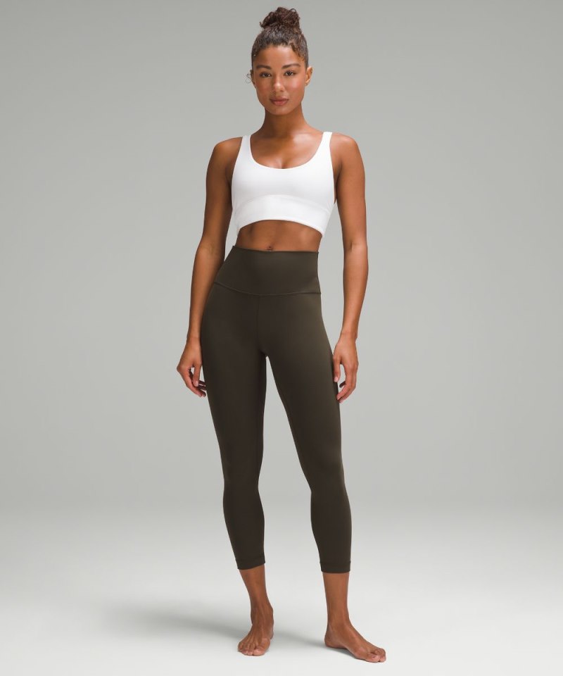 Lululemon lululemon Align™ High-Rise Crop 23" Dark Olive Online Outlet Sale