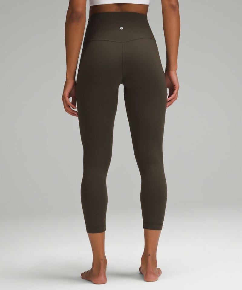 Lululemon lululemon Align™ High-Rise Crop 23" Dark Olive Online Outlet Sale
