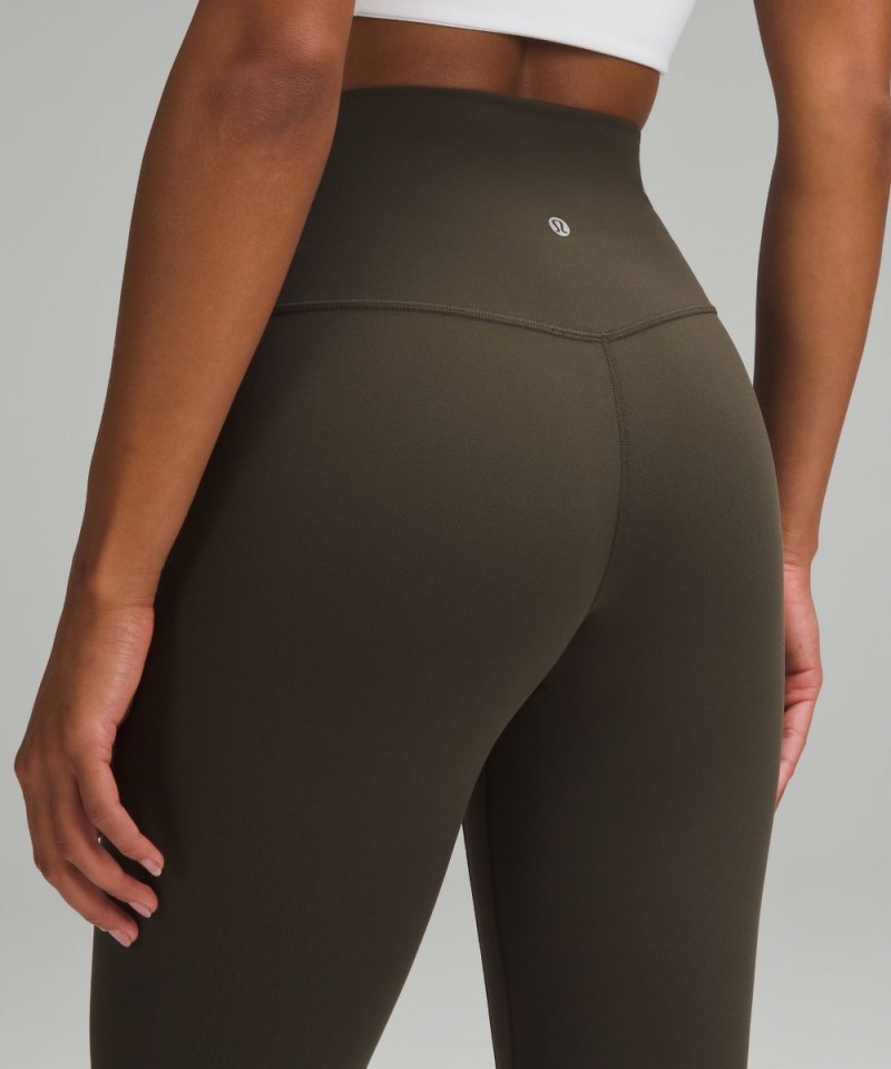 Lululemon lululemon Align™ High-Rise Crop 23" Dark Olive Online Outlet Sale