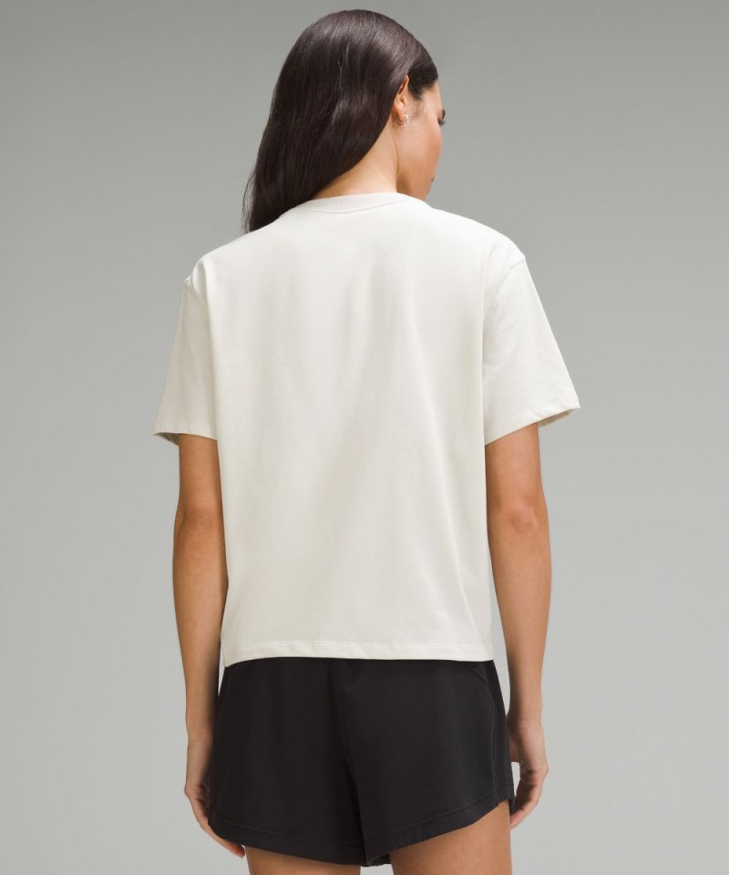 Lululemon Relaxed-Fit Cotton Jersey T-Shirt Bone Online Outlet Sale